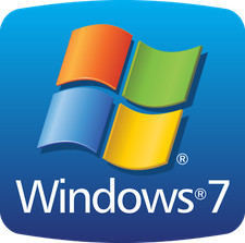 Lil Sticker Windows 7 win7 Sticker 0 25/32x0 25/32in Blue