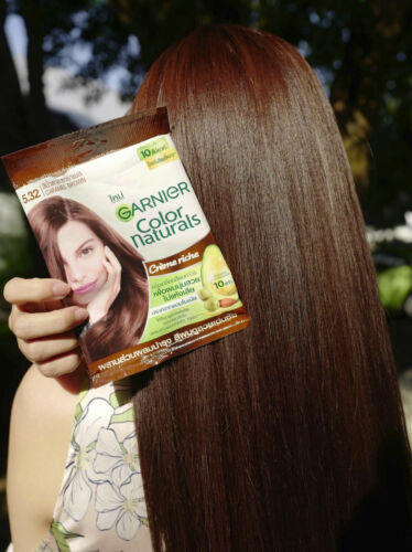 6 X Garnier Color Naturals tintura capelli crema ricca 5,32 marrone caramello senza ammoniaca - Foto 6 di 7