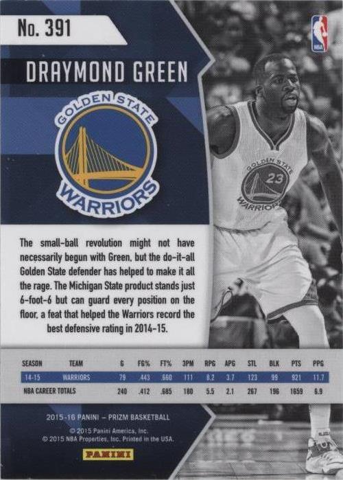 【レア】Draymond Green フィギュア（2015) レア】Draymond Green フィギュア（2015) 2015-16 PANINI GOLD