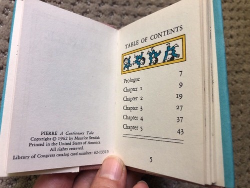 Nutshell Library by Maurice Sendak/ Harper & Row, 1962 (4 Mini Books) - Picture 7 of 12
