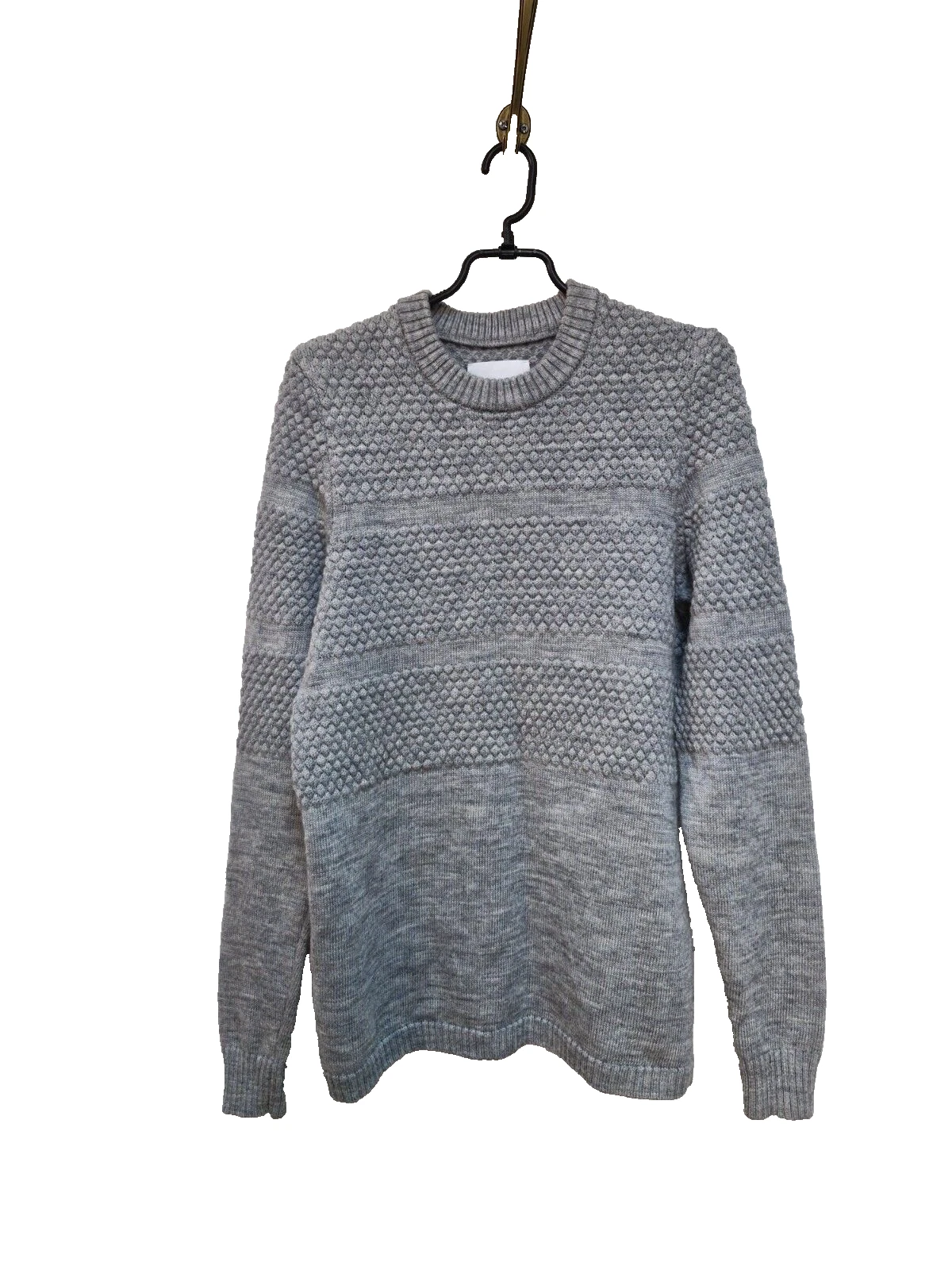 Samsoe Samsoe Grey Wool Sweater Pullover Jumper Men Size: S