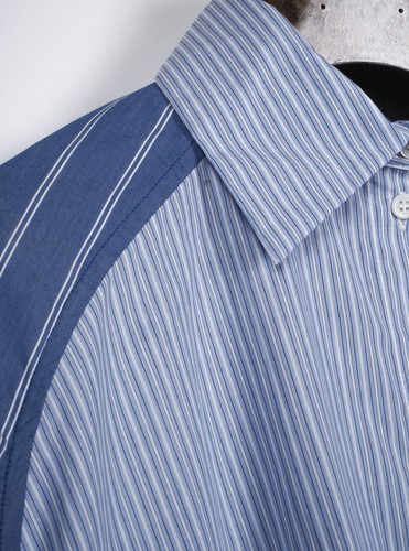 Sandro Men's Shirt Size 0 / XS Striped SFPCM00551 - Picture 9 of 10