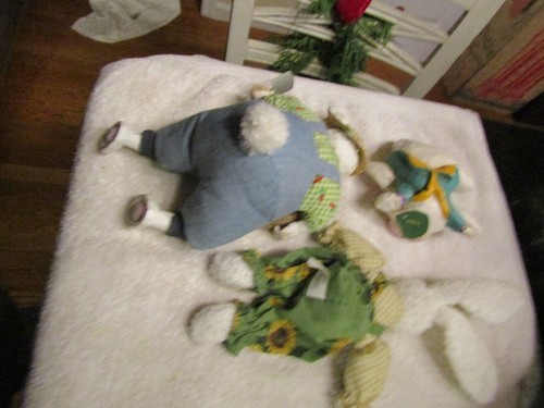 Frohe Ostern Figuren 3er Set Hasen pflanzen Karotten Schubhase - Bild 4 von 5