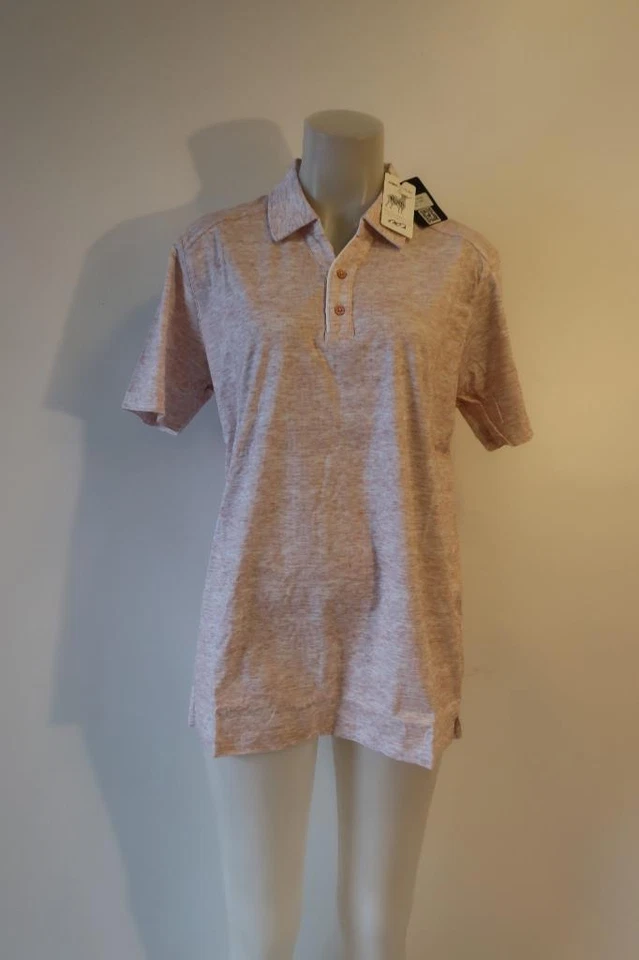 NUEVO CON ETIQUETAS Polo Para Hombres Raffi Sorbet Rosa-Rojo, Blanco Manga Corta L Foto 2 de 4