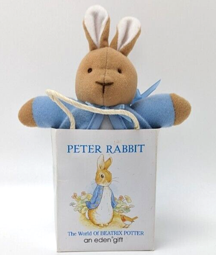 Peter Rabbit Plush 6.5" in Gift Bag Eden Toys Frederick Warne Beatrix Potter - Picture 2 of 10