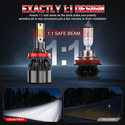 For Ford Transit Connect 2014-2019 LED Headlight Bulbs High&Low Beam Kit 6000K - Picture 8 of 12