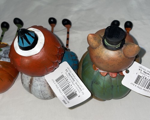 NEW Transpac Johanna Parker Harvest Fox Owl Squirrel Turkey Fall Halloween Decor - Picture 5 of 6