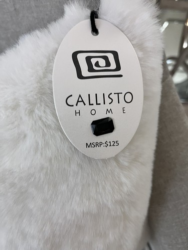 CUSCINO DECORATIVO DESIGN PERLE E STRASS PELLICCIA SINTETICA CALLISTO HOME 1 NUOVO CON ETICHETTE - Foto 17 di 17