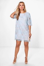 HooHoo Plus Womens All Over Lace Shift Dress Pull Over - Size 22 #A21