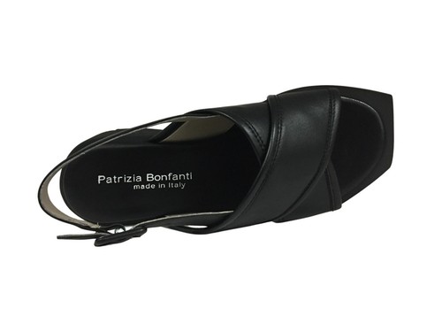 PATRIZIA BONFANTI sandalo donna pelle nero art ASUKA SUN 100% pelle MADE IN ITA - Foto 4 di 5