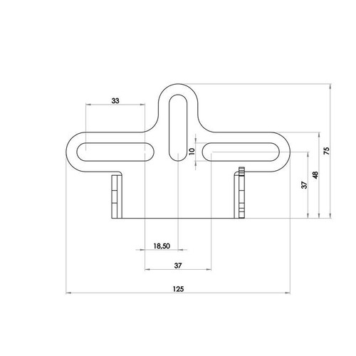 Targa Supporto / Piastra Fissaggio Universale Compatibile Con Aprilia Ducati Typ - Picture 2 of 4