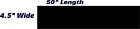 4.5" x 50" Solid Racing Stripe Vinyl Decal for Cars, Trucks, Autos, Rv's
