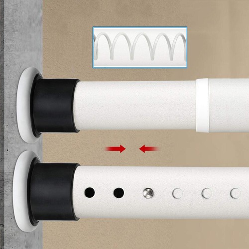 70-360CM Teleskopstange Duschvorhangstange Duschstange Gardinen Kleiderstange E - Bild 13 von 17