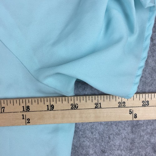 Banana Republic Short Sleeve Button-up Sheer Blouse, Women's M (Turquoise) - Picture 4 of 6