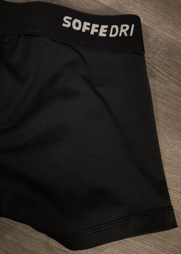 Soffe Girls Youth Size 8-10 Black 2" Inseam Classic Athletic Shorts GUC Smoke FR - Picture 3 of 7