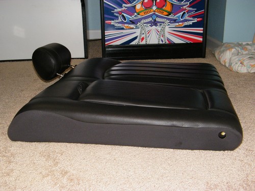 OEM 2002 JAGUAR X-TYPE BLACK LEATHER LEFT REAR DRIVER UPPER SEAT CUSHION W/ ARM - Picture 4 of 10