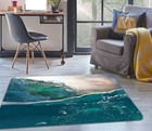 3D Ocean Blue Bubbles NA8949 Game Rug Mat Elegant Photo Carpet Mat Fay