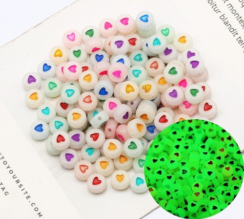 Round Heart Charm Loose Beads Jewelry Making Spacer Beads Diy Accessory 1pack - Picture 8 of 13