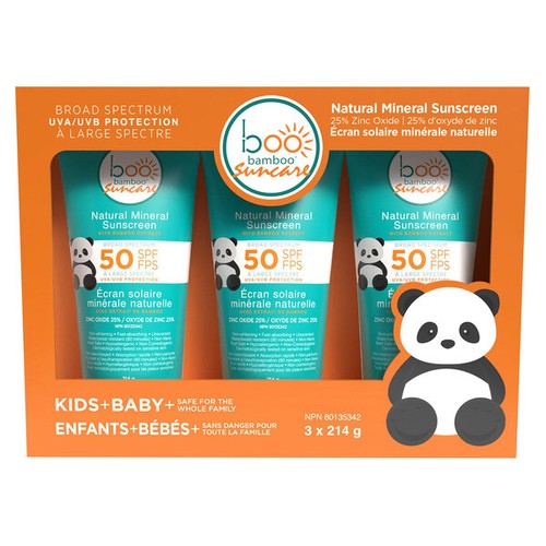 2 x Boo Bamboo Kids' SPF 50 Natural Mineral Sunscreen Lotion - Picture 2 of 2