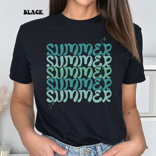 Summer Retro T Shirt Beach Summer Vacation Hiking Camping Women Graphic Tee S-3X - Picture 3 of 12