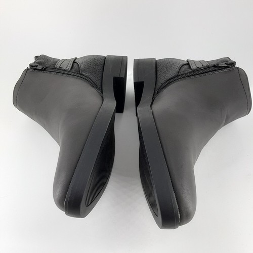 ESMARA Black Leather Ankle Boots by Heidi Klum size Women's US 7 - Casual - Bild 5 von 14