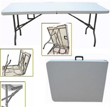 6FT FOLDING BANQUETING CAMPING PICNIC CATERING MARKET PARTY OUTDOOR BBQ TABLE