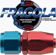 Fragola 220106 6  AN Aluminum Straight Socket Style Hose Fitting Water IMCA USRA