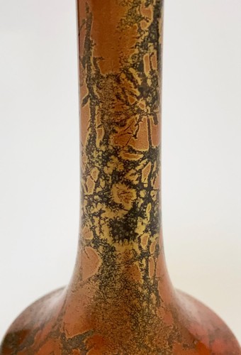 ANTIQUE JAPANESE BRONZE MURASHIDO IKEBANA VASE SIGNED - Bild 2 von 13