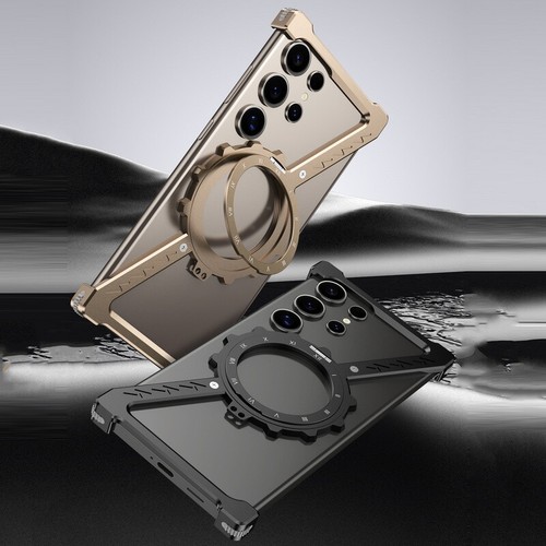 Magnetic Stand Case For Samsung Galaxy S24 Ultra S23 S22 Aluminum Alloy Cover - Picture 5 of 14