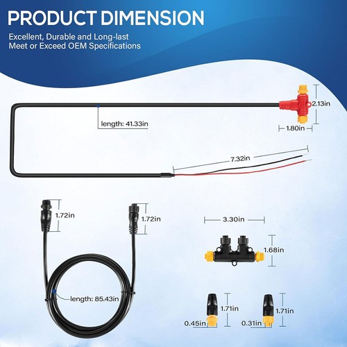 NMEA 2000 Starter Kit Cables Connector Terminator Kit for Lowrance Simrad Garmin - Picture 17 of 19