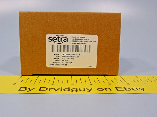 Setra DPT2641-2R5D-1 Very Low Differential Pressure Transducer; 26412R5WD11A1C - Picture 8 of 9