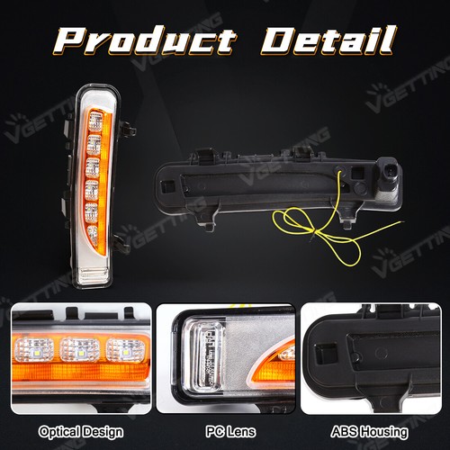 Luz antiniebla LED delantera DRL con intermitente para Ford Edge 2009-2014 - Imagen 7 de 9