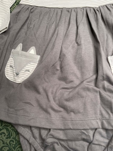 NWT TWins 18m or 12m carters kitty cat fox 2pc dress birthday fall wedding party - Picture 7 of 8