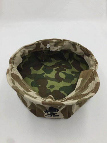 WW2 US HBT USMC PACIFIC CAMOUFLAGE GREEN MARINE CORPS CAP HAT - Picture 4 of 4