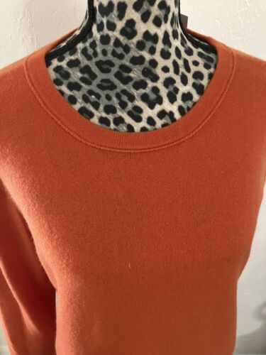 J Crewpullover Damen Größe XL 100 % Kaschmir orange NEU minimalistisch Preppy - Bild 2 von 7