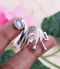 Moonstone Ring 925 Sterling Silver Band Statement Ring Handmade Ring All size