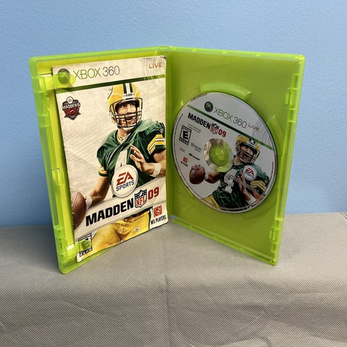 2008 Xbox 360 Madden NFL 09 Disc and Manual, Game Works - Picture 3 of 4