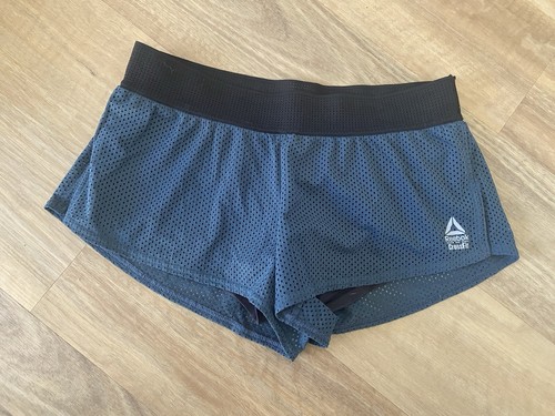 Reebok Shorts Size Small S Women's CrossFit MyoKnit Blue Hills Active wear Gym - Picture 5 of 8
