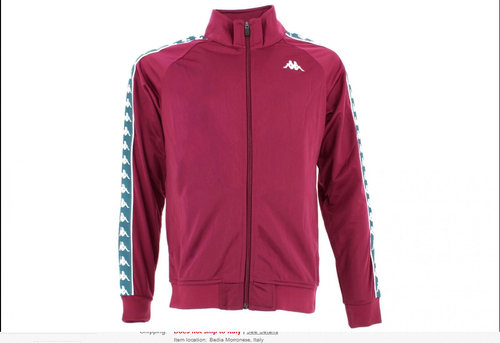 FELPA KAPPA UOMO CON FULL ZIP 301EFU0 F61 222 BANDA ANNISTON SLIM VIOLA  PURPLE | eBay
