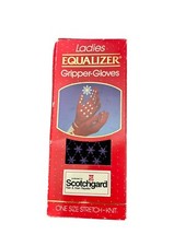 LADIES EQUALIZER Stretch Gripper Gloves Vintage Black Scotchgard Berkshire NEW