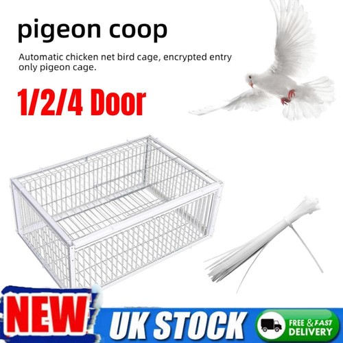 Pigeon Trap Cage Large 40x30x26cm Bird Trap Cage for Garages Orchards Farms - Picture 16 of 19