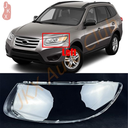 For Hyundai Santa Fe 2007-2012 p Left Side Headlight Lens Clear Frame+Seal Glue - Picture 11 of 11