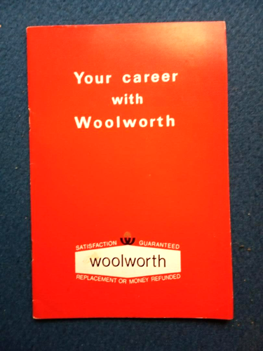 Woolworths/winfield  Career Handbook   1970  UK