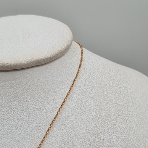 Collier or rose 18 carats cercle en diamants - Picture 5 of 6