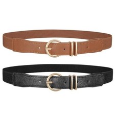 Women Thin Elastic Waist Belt for Dress Ladies Skinny Stretch Fashion Belt Top