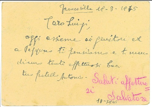 71314 - INTERO POSTALE Vinceremo durante OCCUPAZIONE SICILIA a CAMPO PADULA - Picture 2 of 2