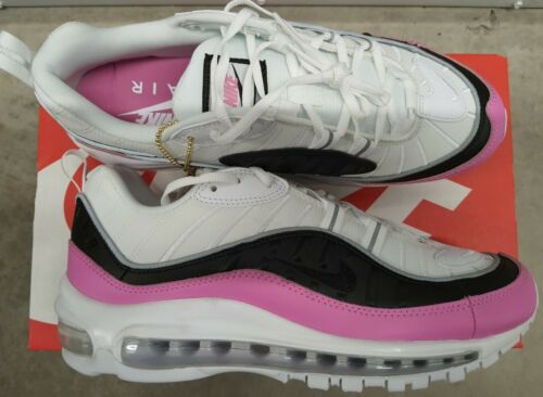 Nike Air Max 98 SE Tenis Mujer Talla 7 CHINA ROSA BLANCO Negro AT6640-100 - Imagen 4 de 7
