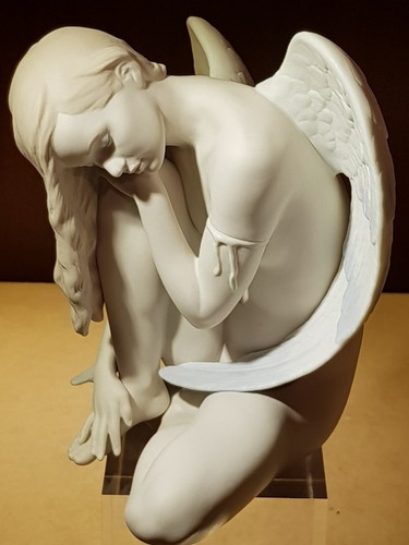 Lladró Porcellana artistica by Lladro Biscuit.Angelo meraviglioso. - Foto 11 di 12