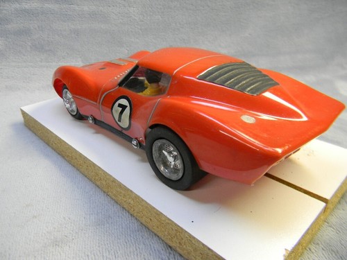 1/25 SCALE 1966 MPC VINTAGE ORIGINAL MANTA RAY MARK IV ORANGE SLOT CAR-NICE! - Picture 6 of 11