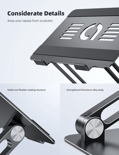 Laptop Stand Ergonomic, Adjustable Height Laptop, Riser Adjustable Height Laptop - 第 7/11 張圖片